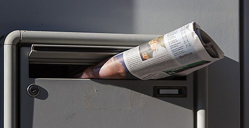 Tidning i brevlåda